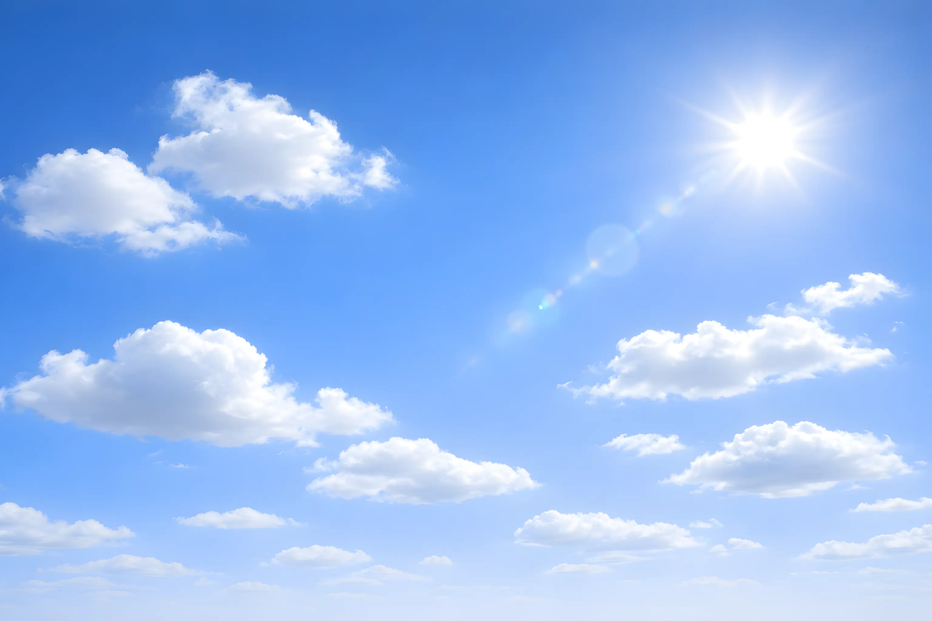 Classic partly cloudy